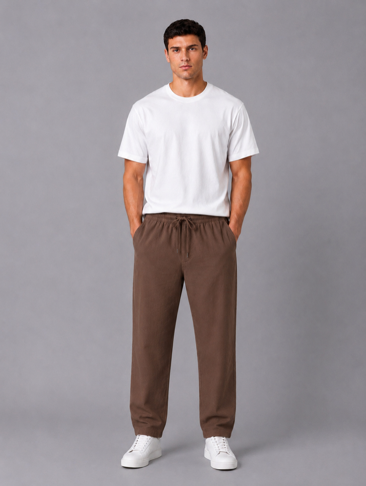 Kahve Relax Baggy Pantolon
