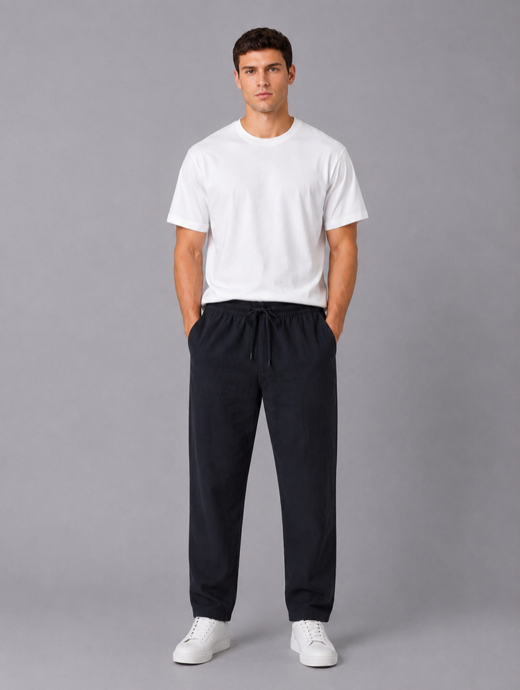 Siyah Relax Baggy Pantolon