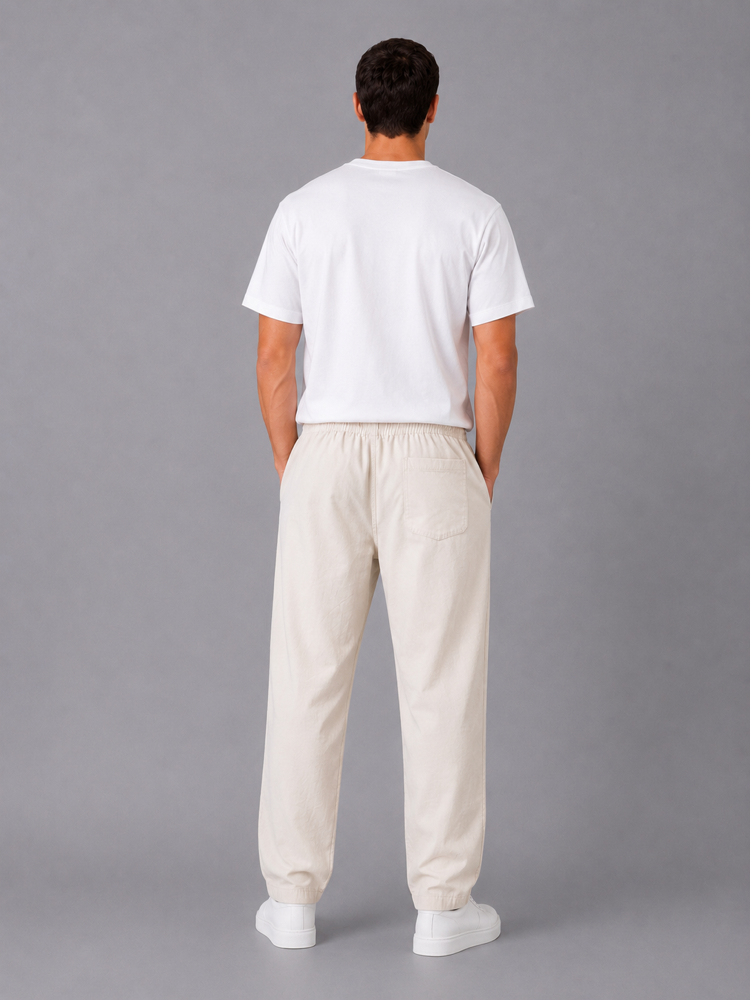 Bej Relax Baggy Pantolon