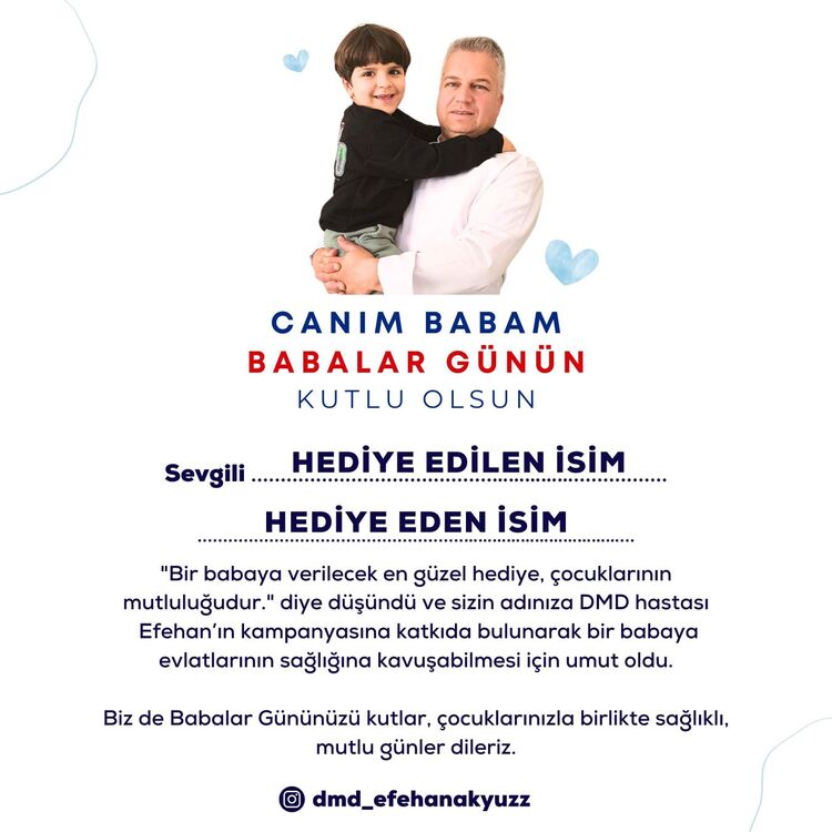 BABALAR GÜNÜ KARTI