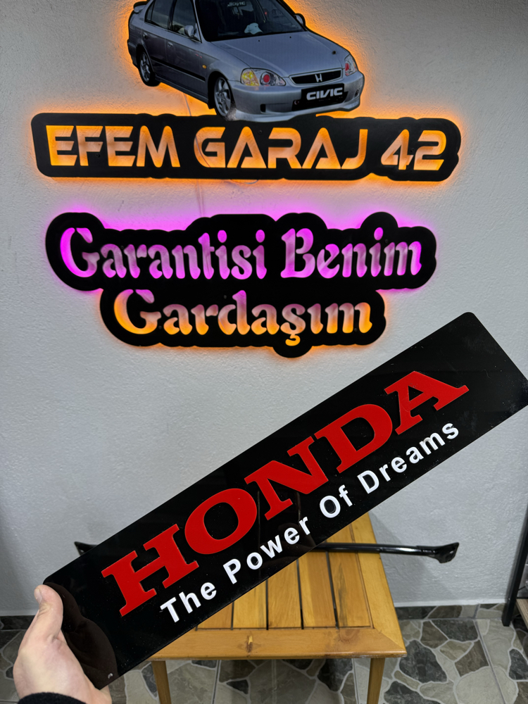 Honda dekor plaka