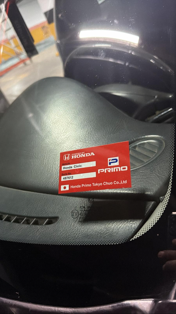 Honda cam etiket