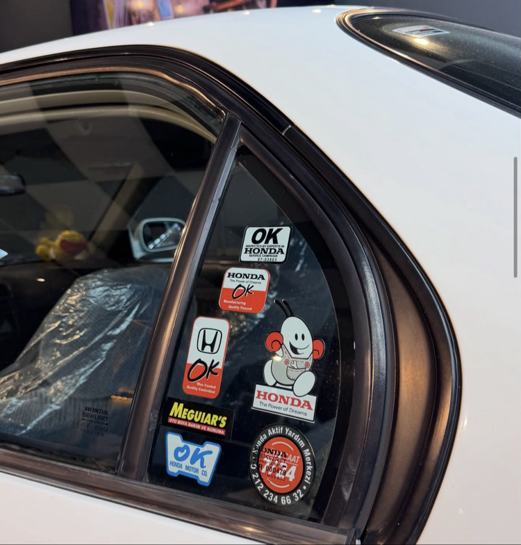 Honda cam etiket
