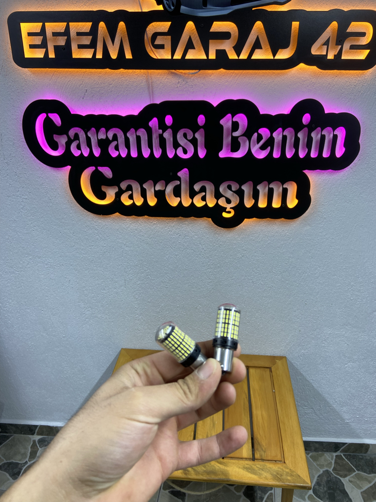 144 led beyaz ampul tek duy