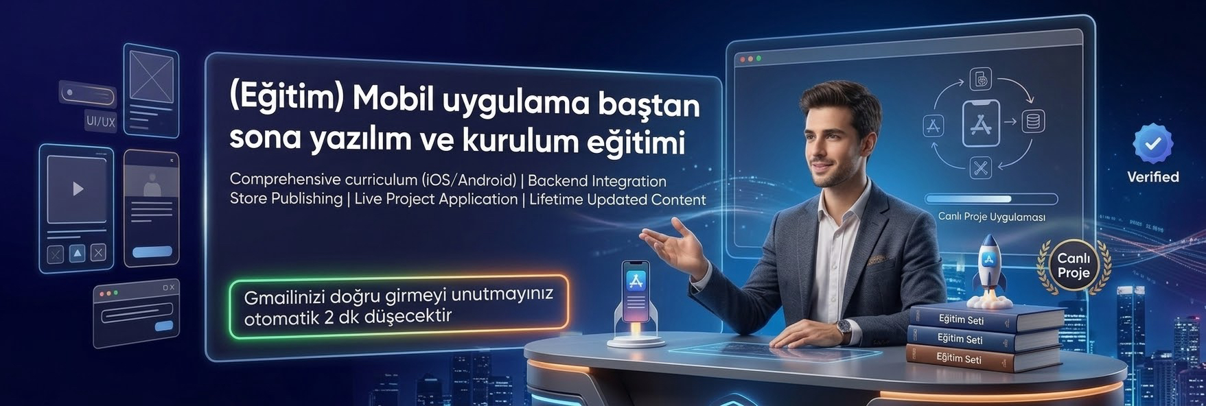 (Eğitim) Mobil uygulama baştan sona yazılım ve kurulum eğitimi