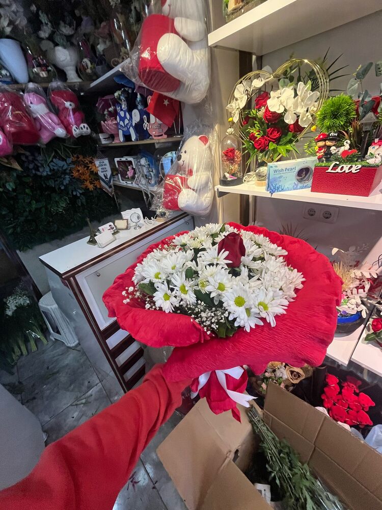 PAPATYA GÜL BUKETİ (1 GÜL)