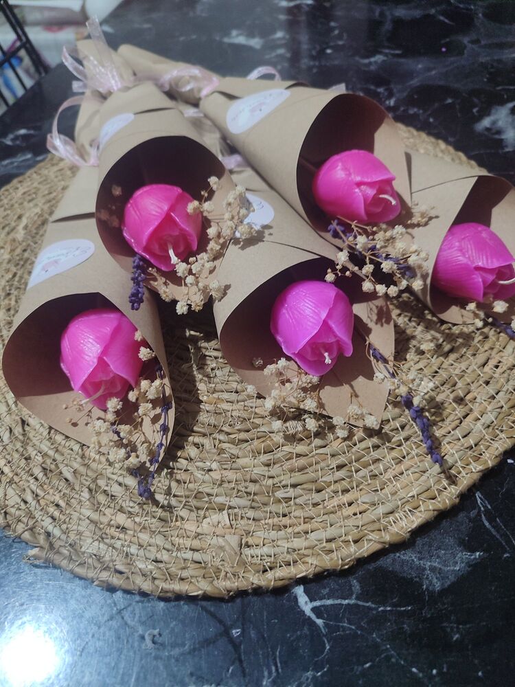 Lale mum buketi (5 adet)
