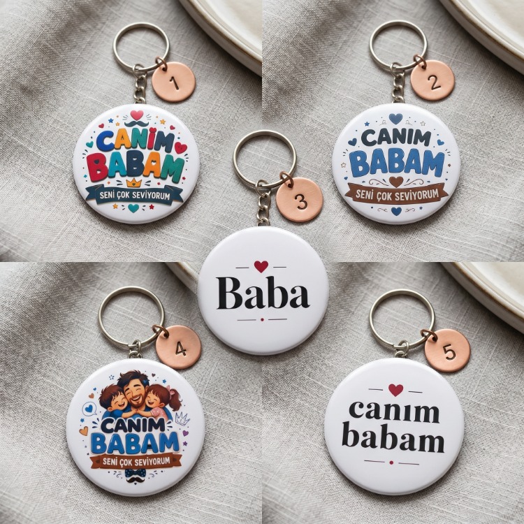 Babalar Günü Açacaklı Anahtarlık Hediyelik (50 Adet)