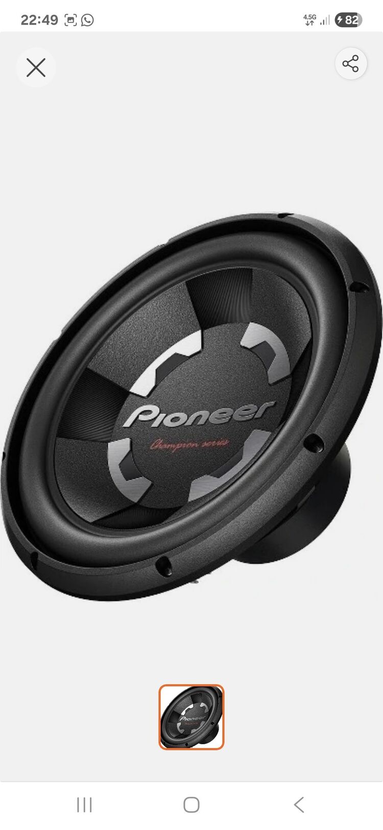 PIONEER TS-300D4 4 OHM 30 CM 1400 WATT SUBWOOFER ÇiFT BOBİNLi HOPARLÖR (BASS HOPARLÖR