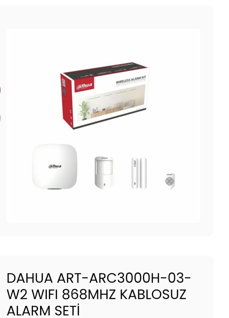 DAHUA ART-ARC3000H-03-W2 WIFI 868MHZ KABLOSUZ ALARM SETİ