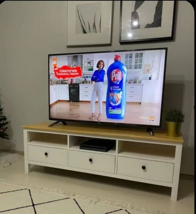 masif ahsap TV ünitesi 