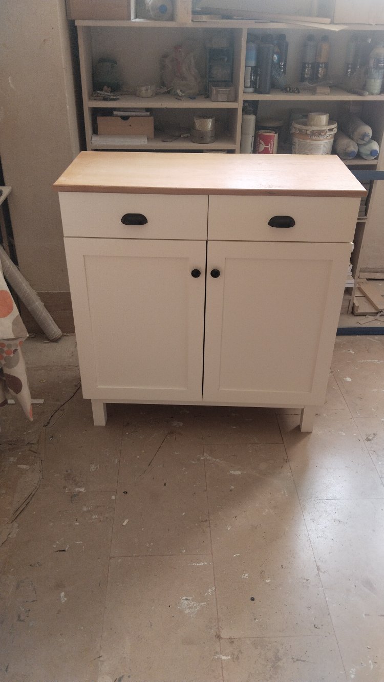 90x90x40 cm ahsap plaka dolap