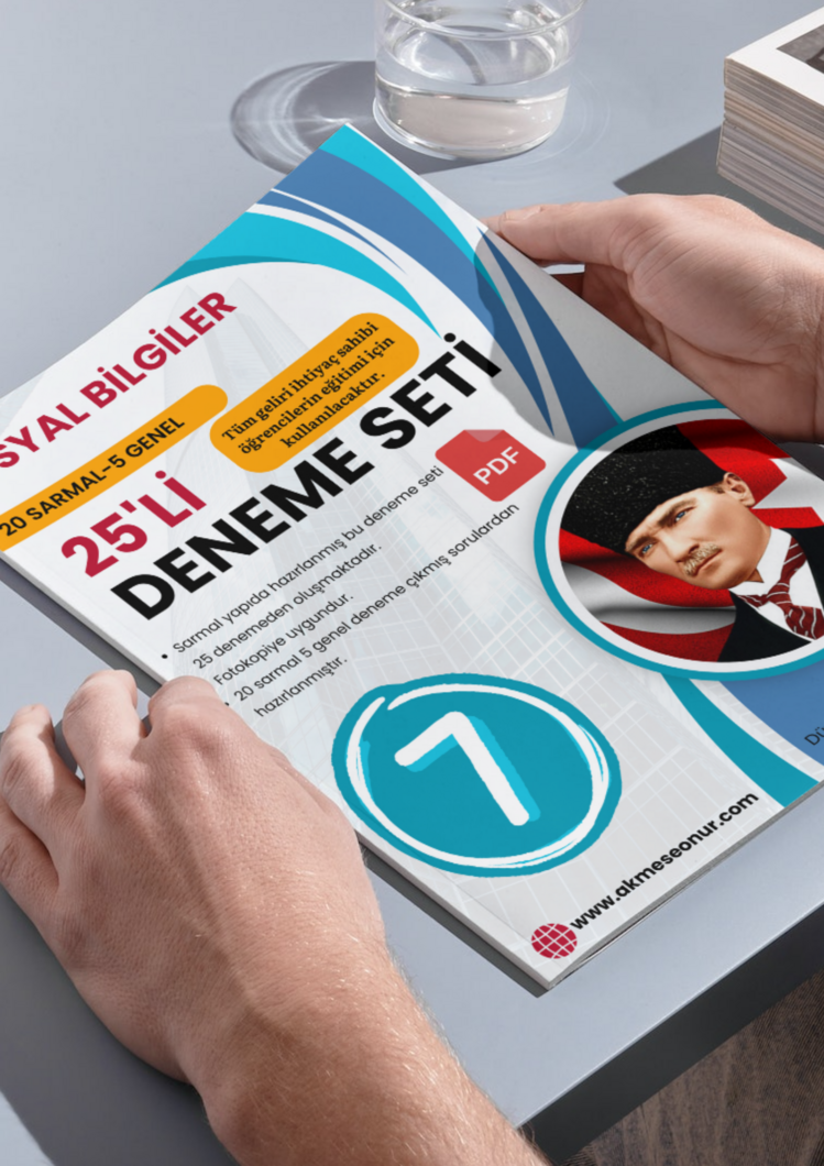 25'li PDF 7. SINIF SOSYAL BİLGİLER DENEMESİ- 20 SARMAL 5 GENEL DENEME- YARDIM KAMPANYASI