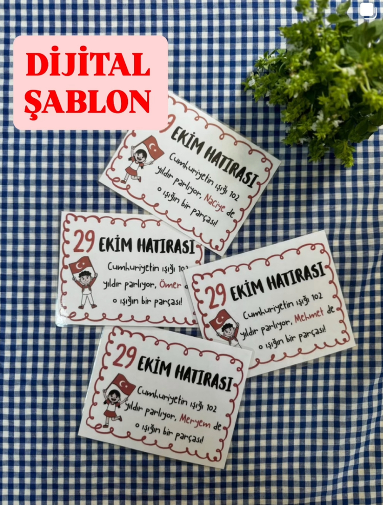 29 EKİM HATIRASI DİJİTAL ŞABLON