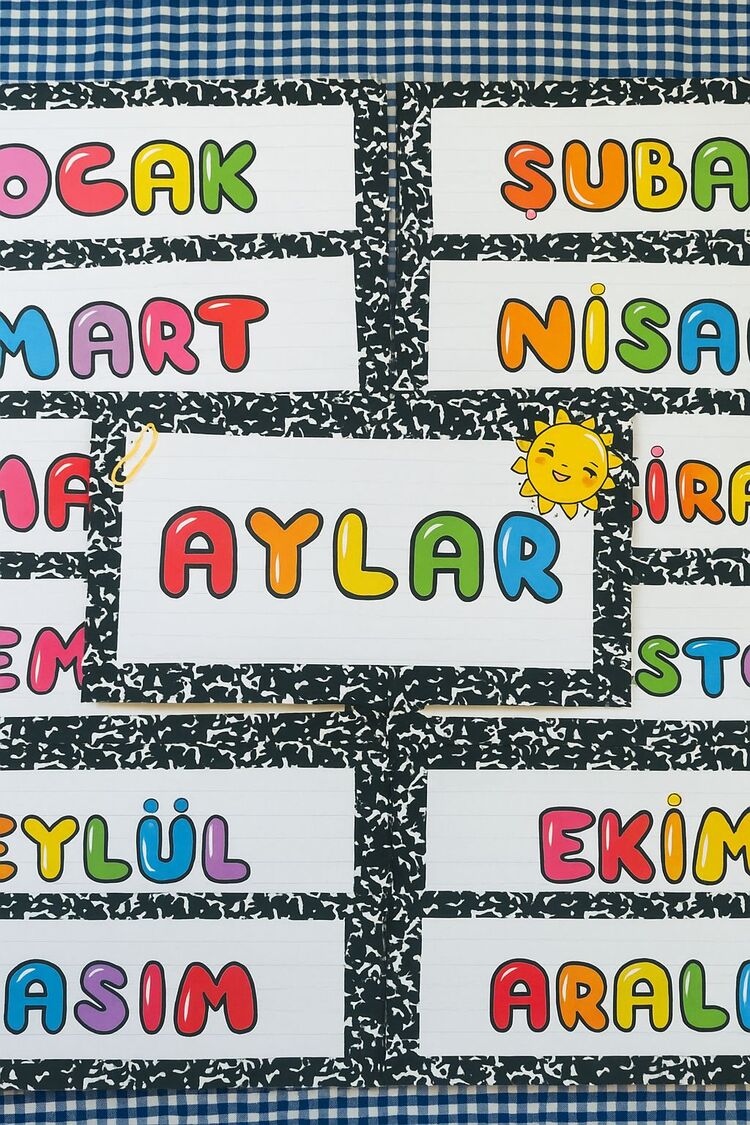 Renkli Aylar Eğitim Seti