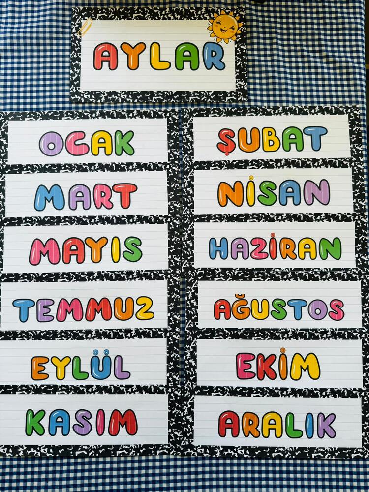 Renkli Aylar Eğitim Seti