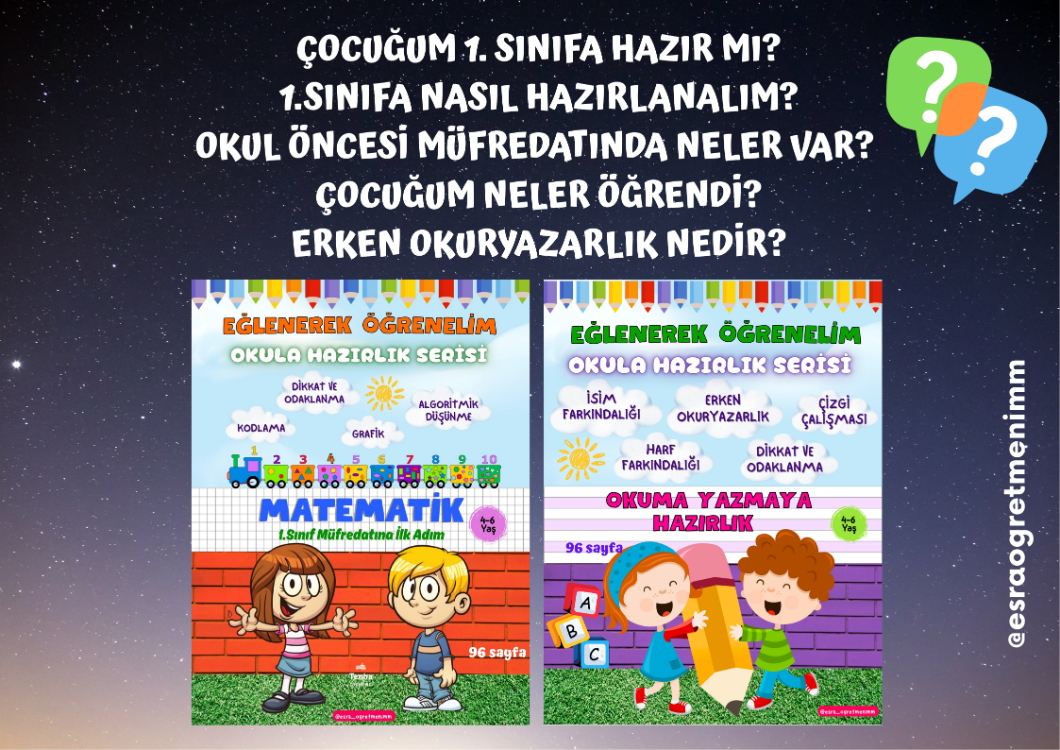 OKULA HAZIRLIK EĞİTİM SETİ-2Lİ SET
