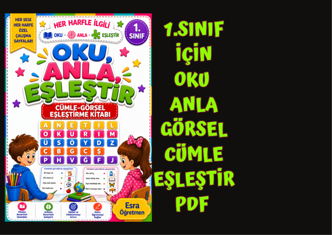 Oku Anla Eşleştir Kitabı PDF HARF HARF