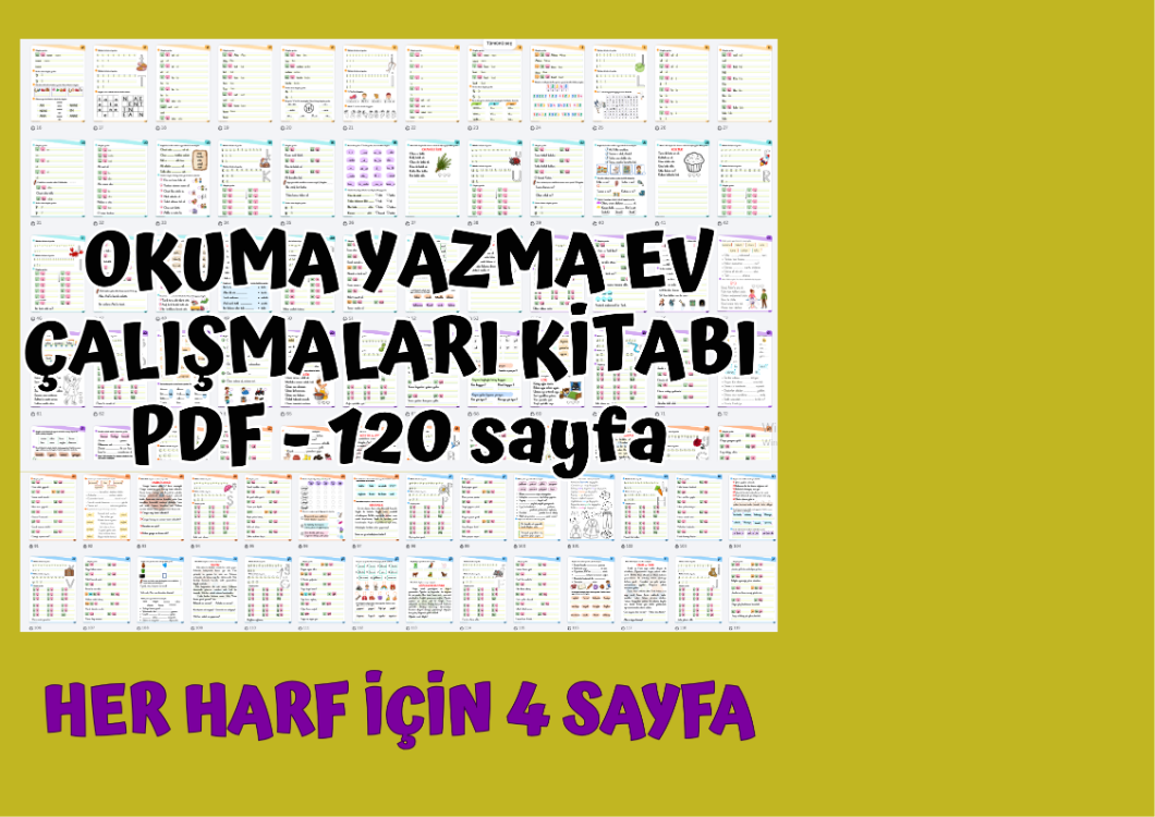 OKUMA YAZMA EV ÇALIŞMALARI PDF