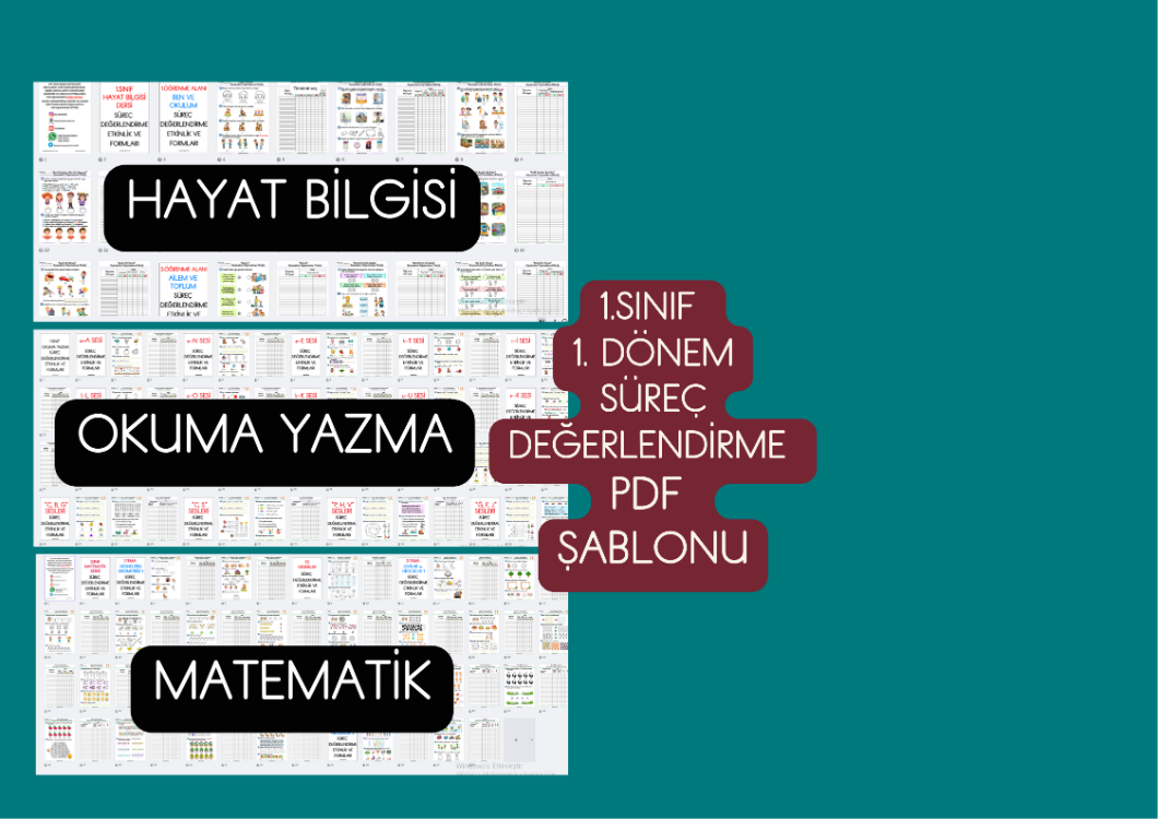 1.SINIF 1.DÖNEM TÜM DERSLER SÜREÇ DEĞERLENDİRME ETKİNLİK VE FORMLAR