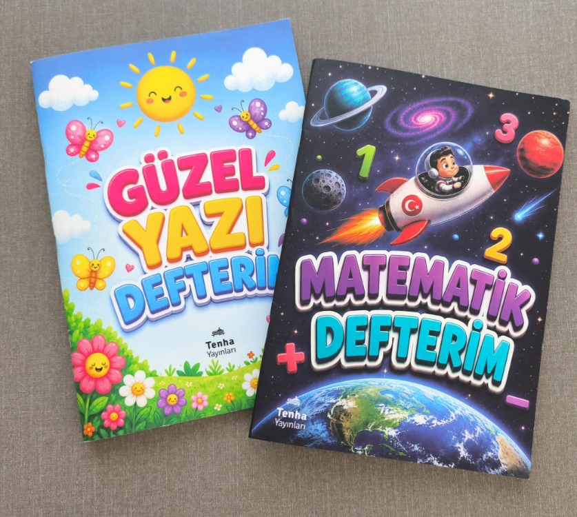 GÜZEL YAZI ve MATEMATİK DEFTERİ-Detaylar açıklamada