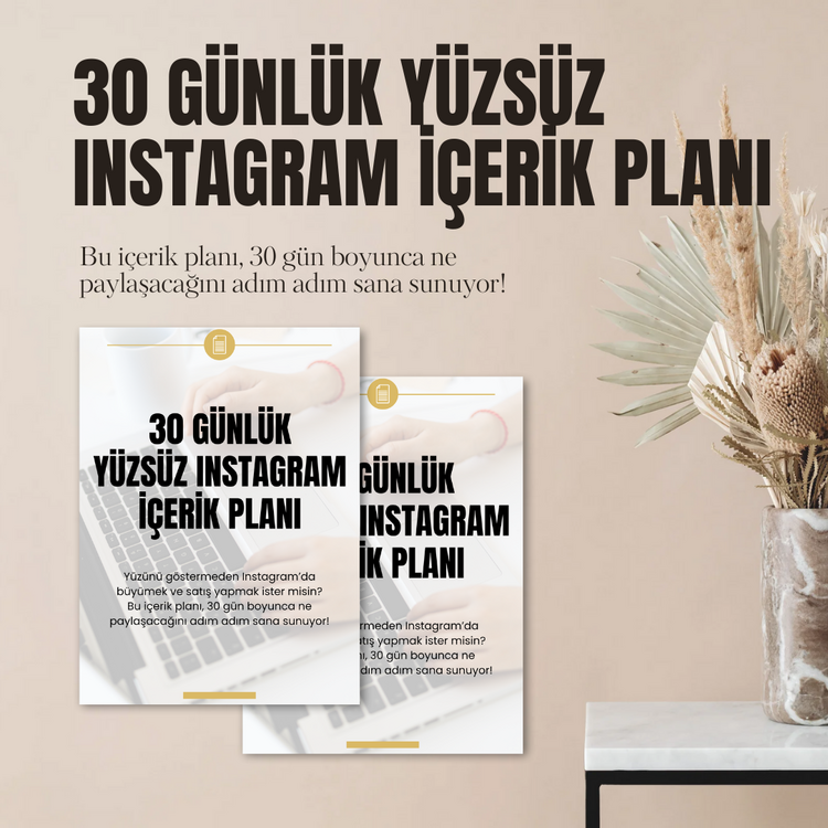 30 Günlük Yüzsüz İçerik Planı