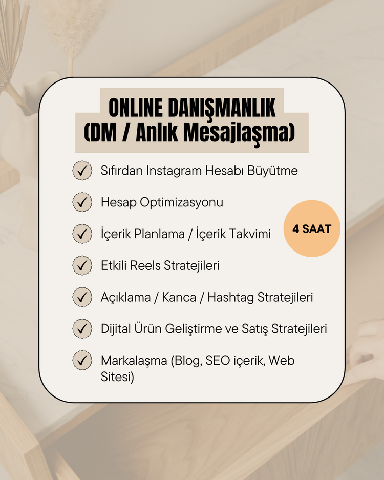 Online Danışmanlık / Aylık