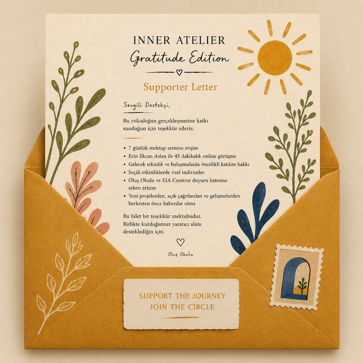 INNER ATELIER — Gratitude Edition Supporter Letter