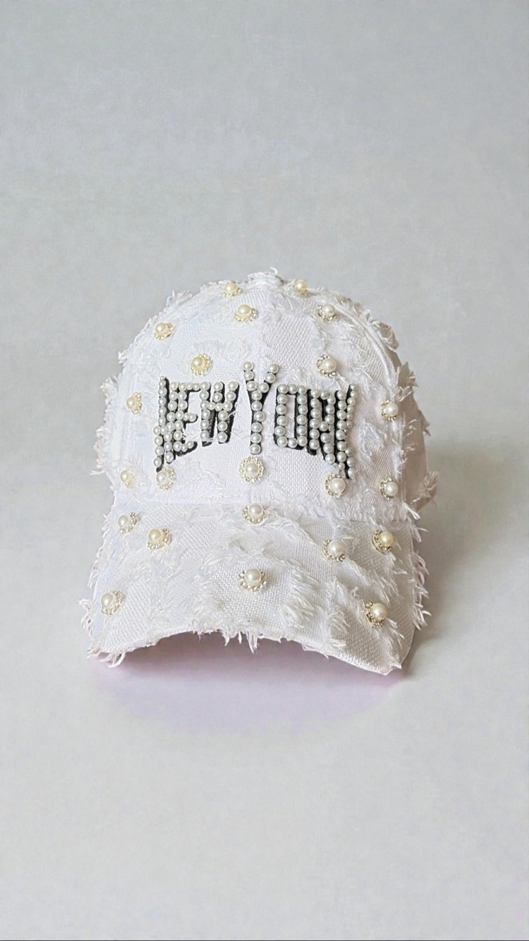 Custom NY White Signal Cap