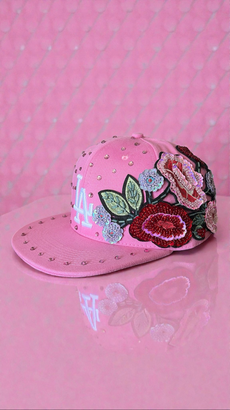 Custom LA Pink Bloom Cap