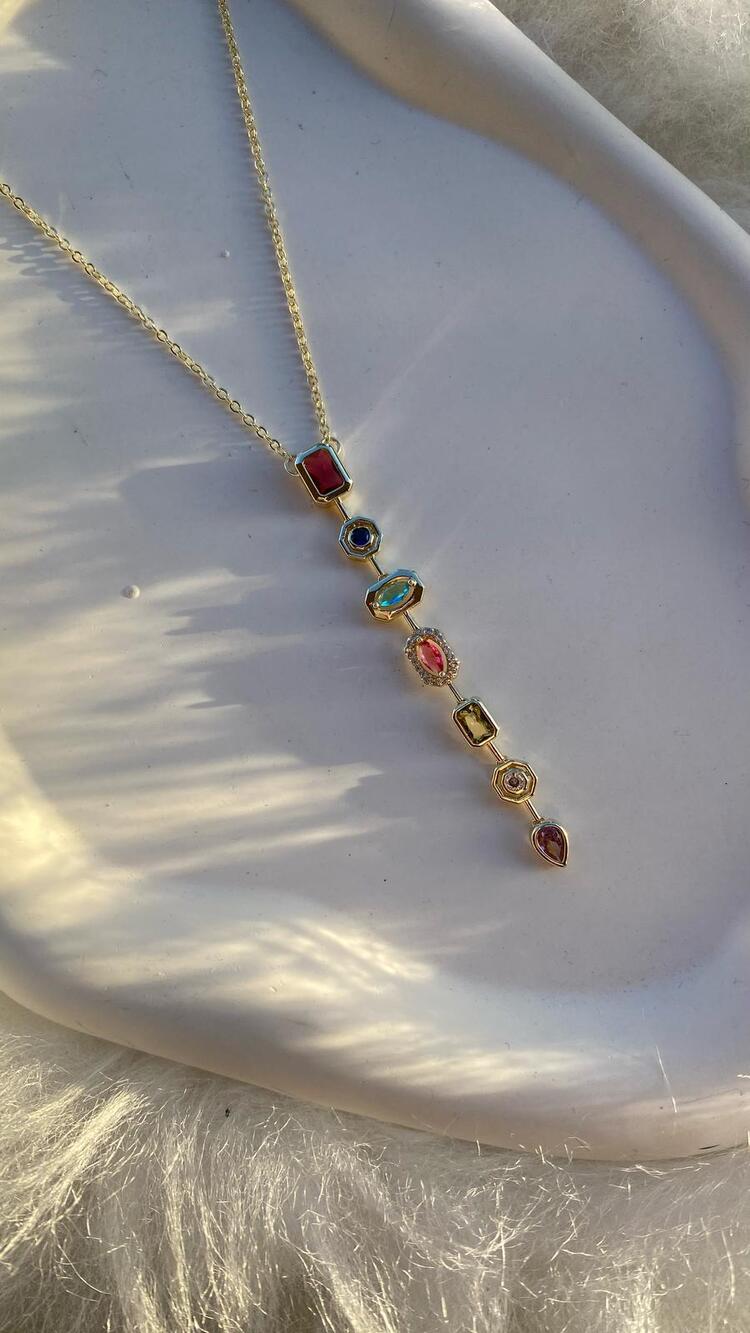 Elegant Y Kolye Gold