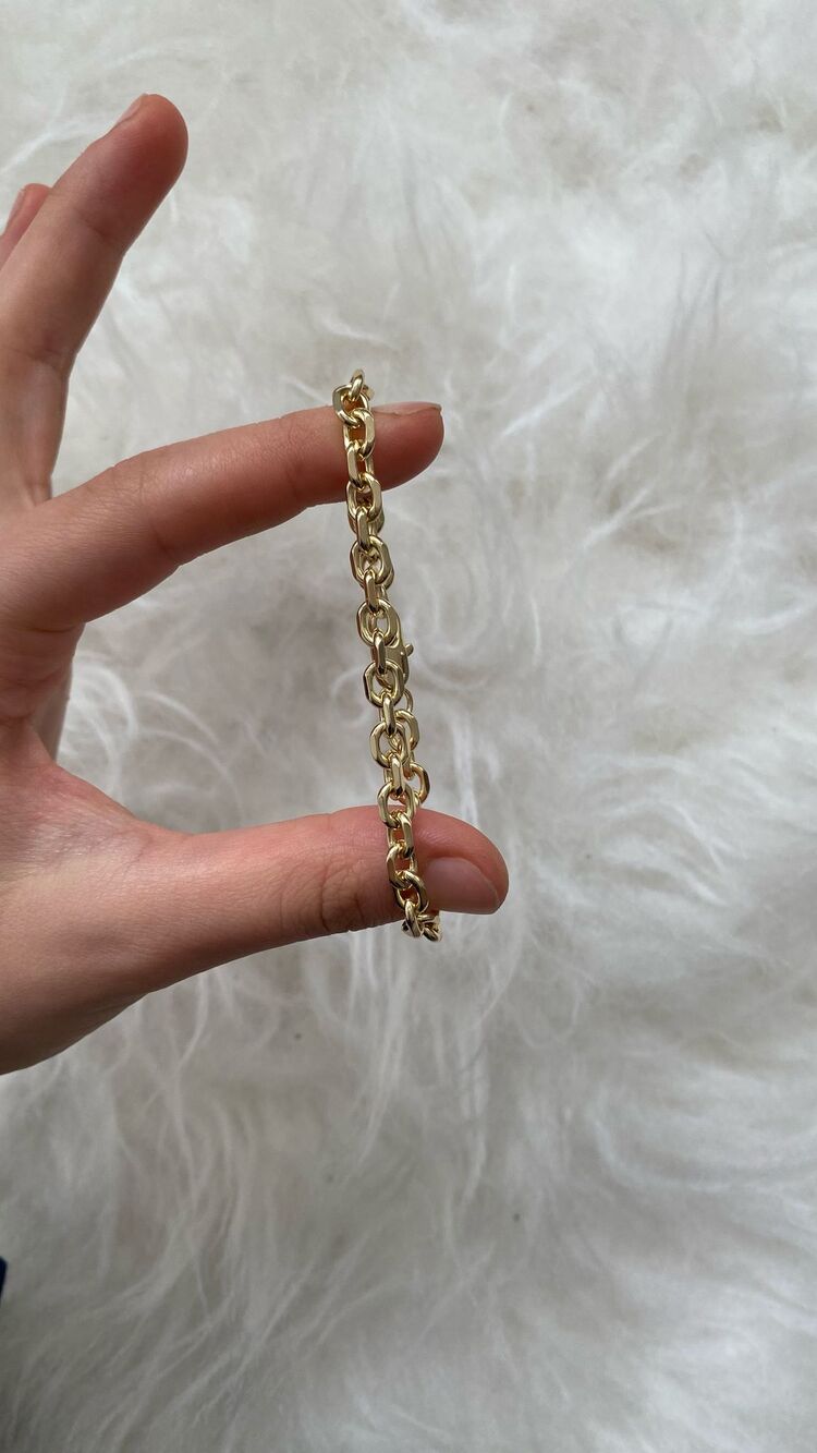VİP Kaplama Gold Zincir Bileklik
