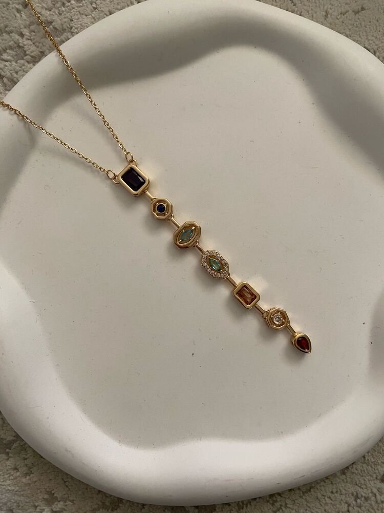 Elegant Y Kolye Gold
