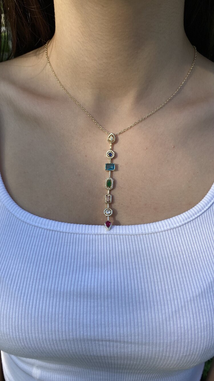 Elegant Minimal Y Kolye Gold