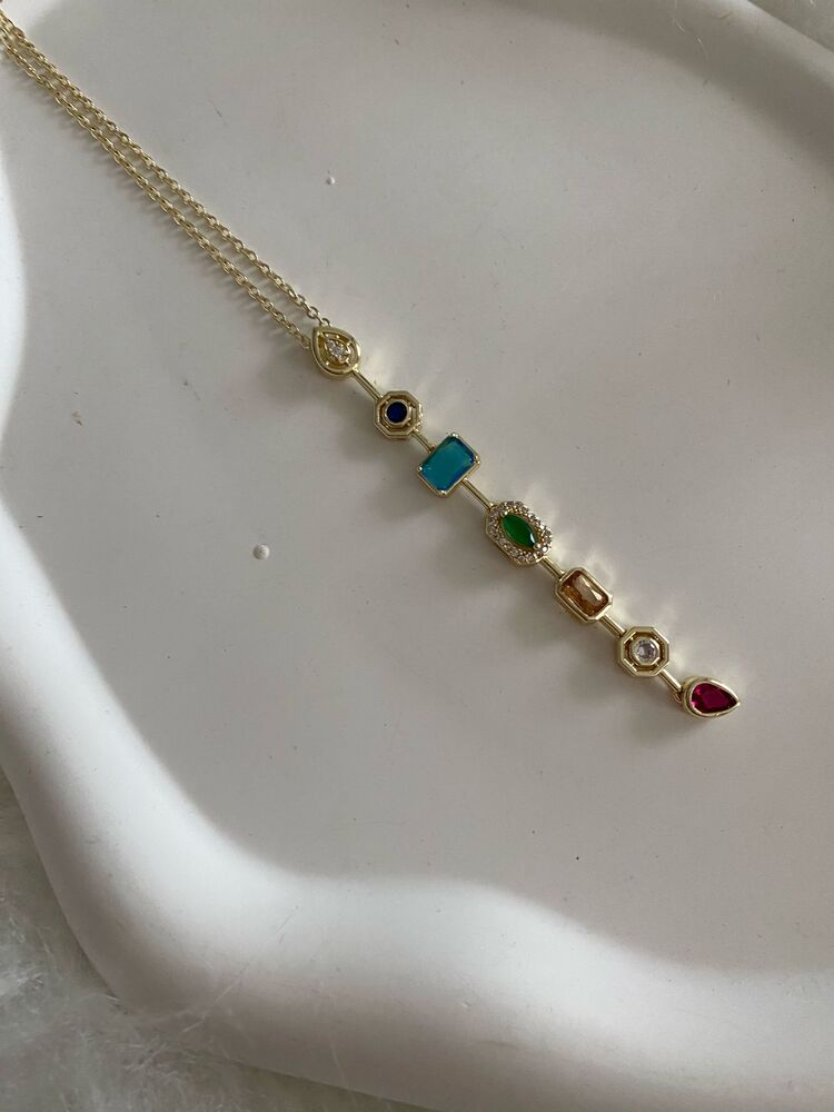 Elegant Minimal Y Kolye Gold