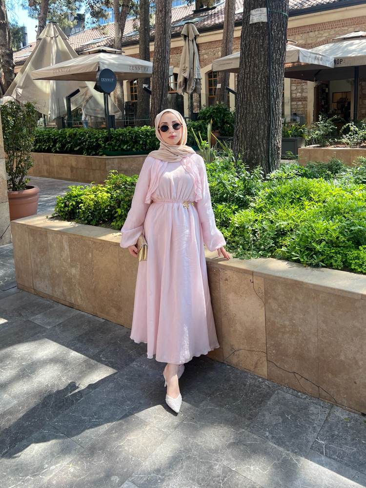 Pery elbise pembe 