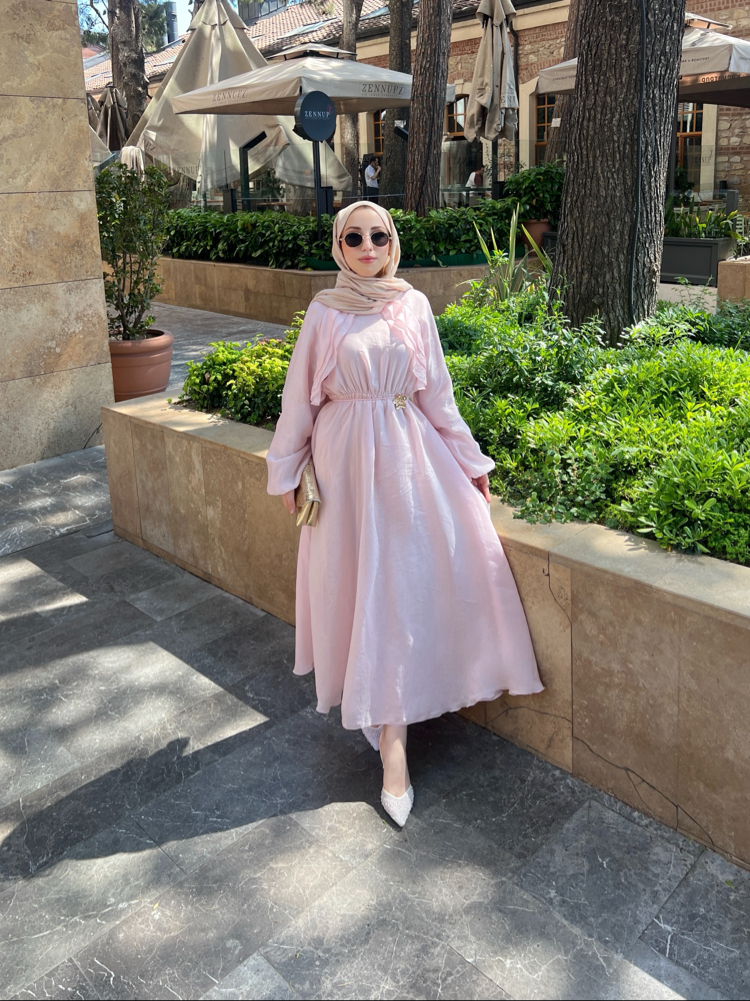Pery elbise pembe 