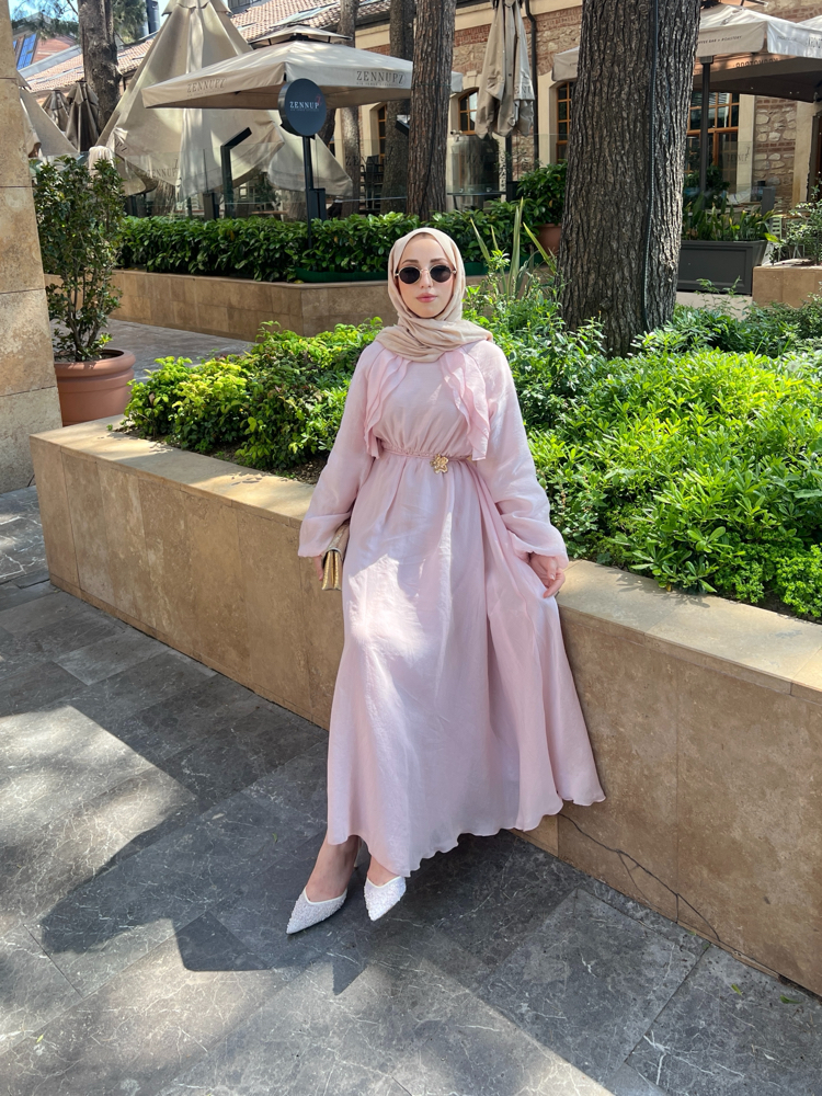 Pery elbise pembe 