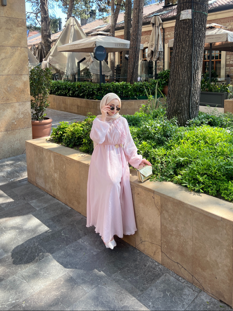 Pery elbise pembe 