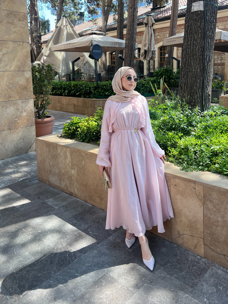 Pery elbise pembe 