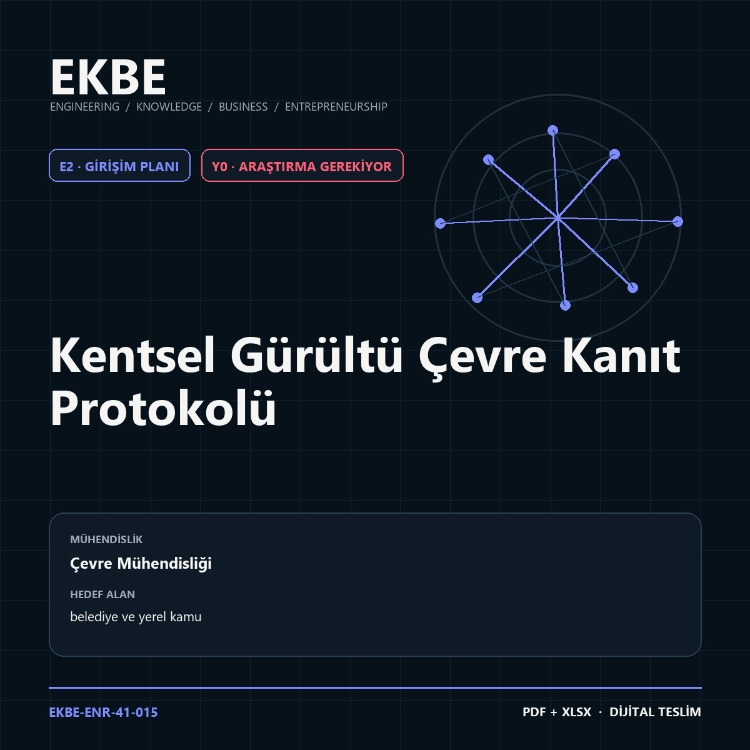 Kentsel Gürültü Çevre Kanıt Protokolü