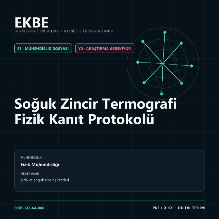 Soğuk Zincir Termografi Fizik Kanıt Protokolü