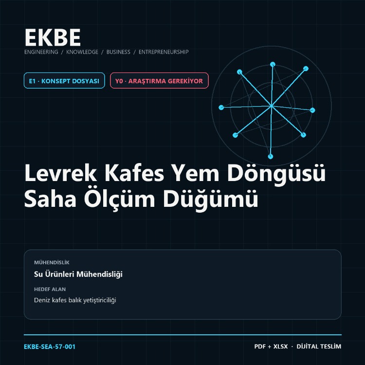 Levrek Kafes Yem Döngüsü Saha Ölçüm Düğümü