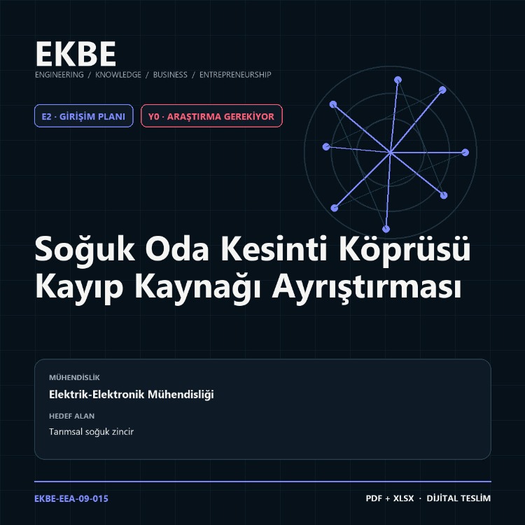 Soğuk Oda Kesinti Köprüsü Kayıp Kaynağı Ayrıştırması