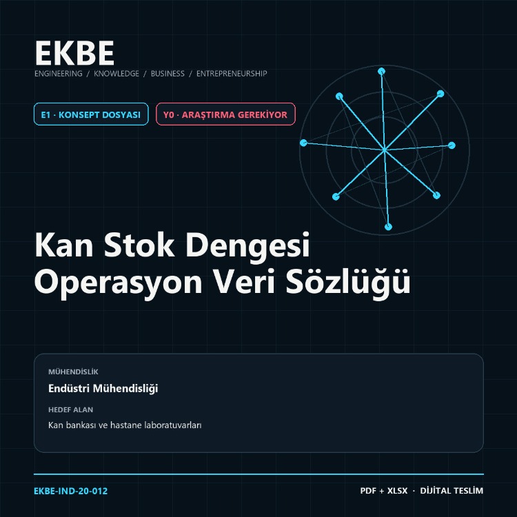 Kan Stok Dengesi Operasyon Veri Sözlüğü