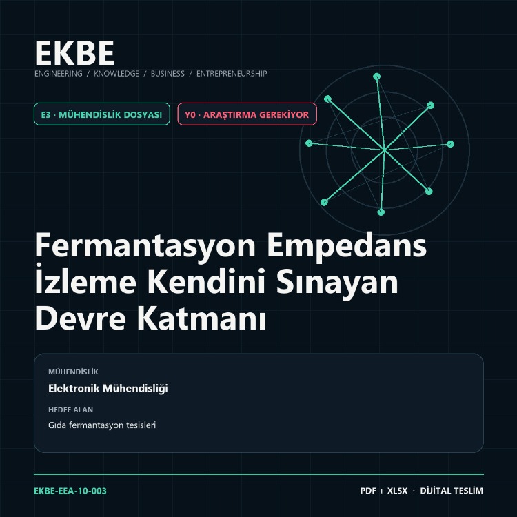 Fermantasyon Empedans İzleme Kendini Sınayan Devre Katmanı