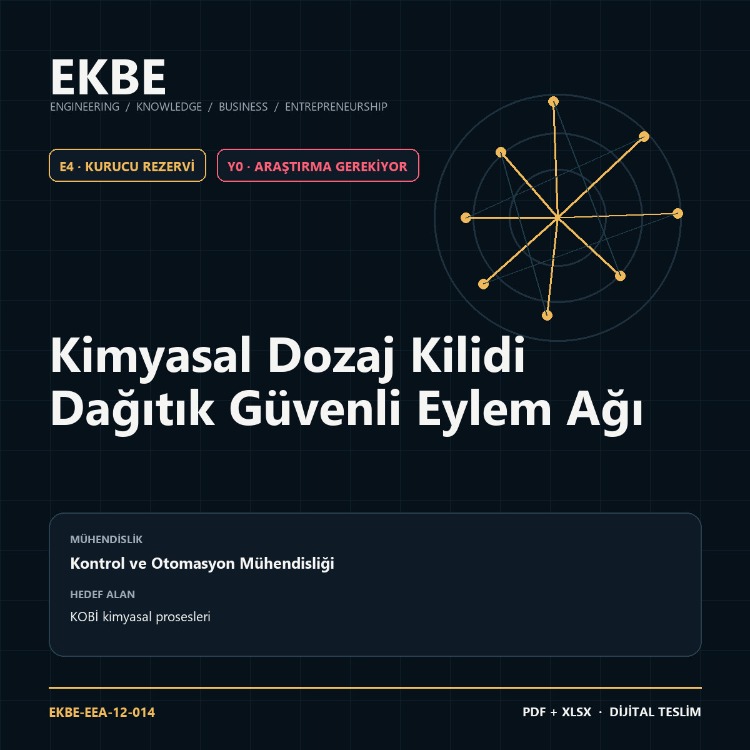 Kimyasal Dozaj Kilidi Dağıtık Güvenli Eylem Ağı