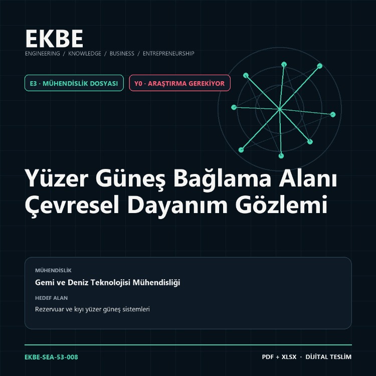 Yüzer Güneş Bağlama Alanı Çevresel Dayanım Gözlemi