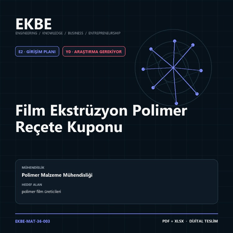 Film Ekstrüzyon Polimer Reçete Kuponu