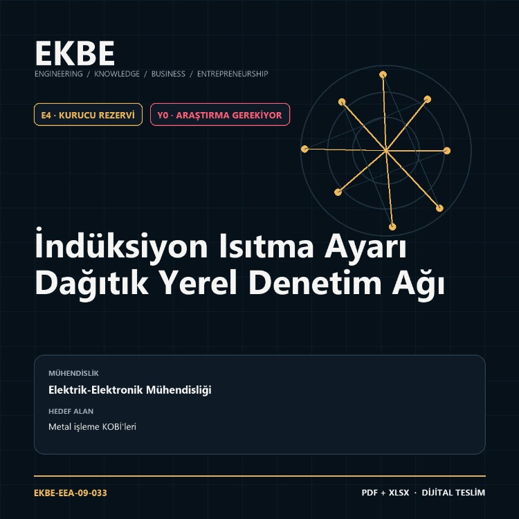İndüksiyon Isıtma Ayarı Dağıtık Yerel Denetim Ağı